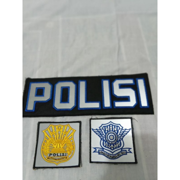 rompi polisi security dan lain² bahan duble mesh