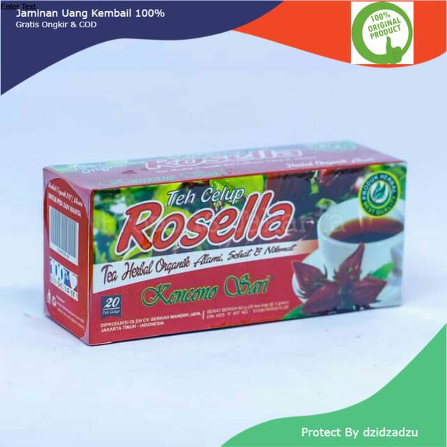 

Teh Celup Bunga Rosella Herbal Kencono Sari Asli Original