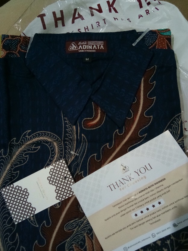 Hem Pendek Adinata Batik Adam