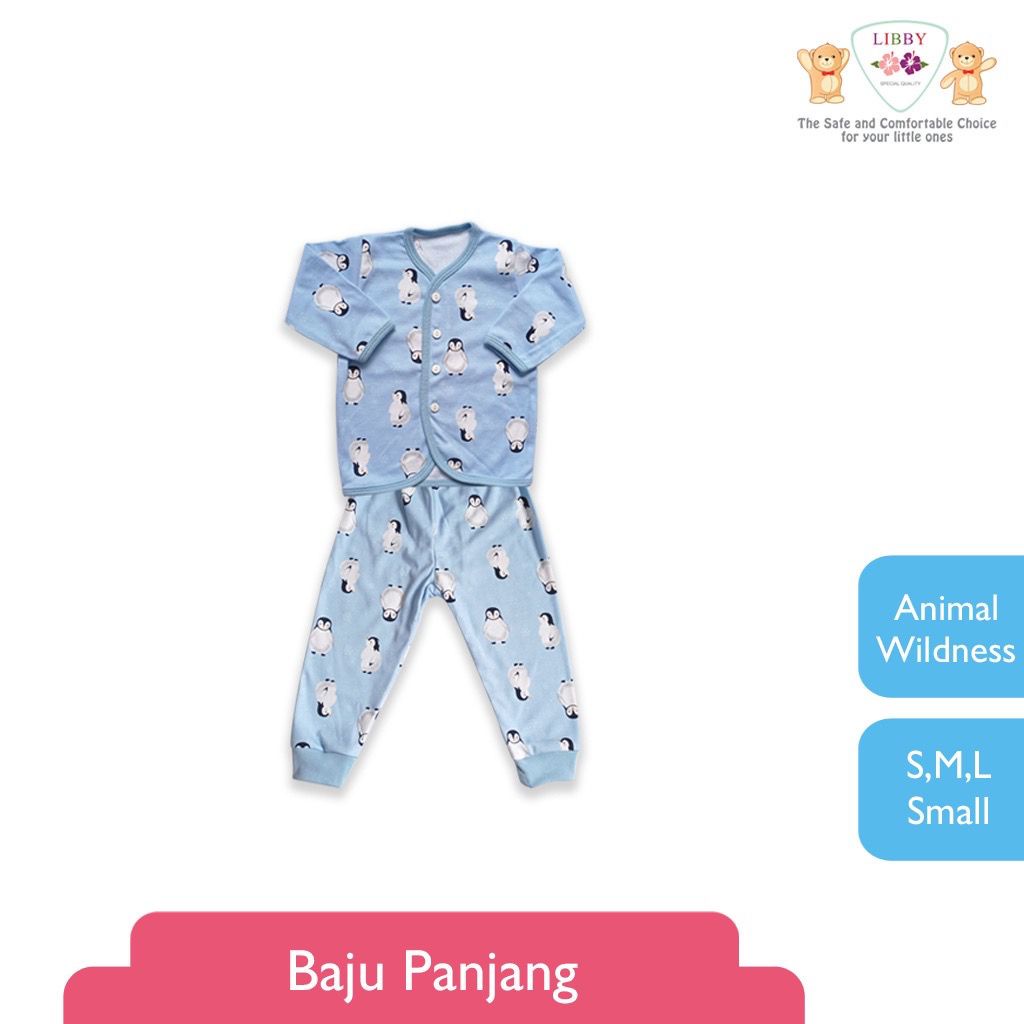 Libby Setelan Baju Panjang Celana Panjang Piyama Size M 12-18 bulan