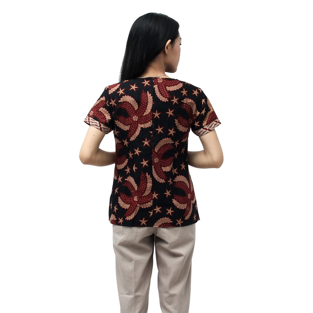 Blouse Batik Modern  | Atasan Batik Wanita | FREE MASKAR | Size S-M-L-XL-XXL-3L-4L-5L