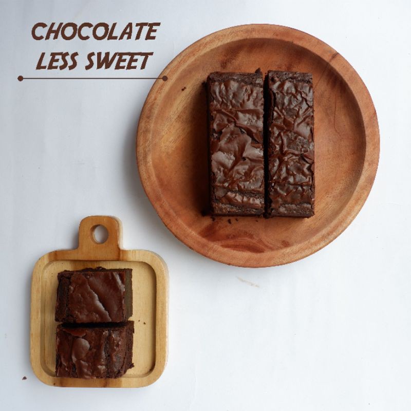 

Chocolate Less Sweet Brownies