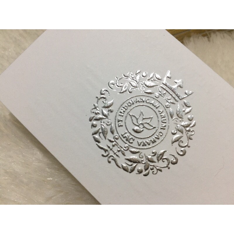 

Kartu Nama Exclusive Premium poly emboss list paper gold