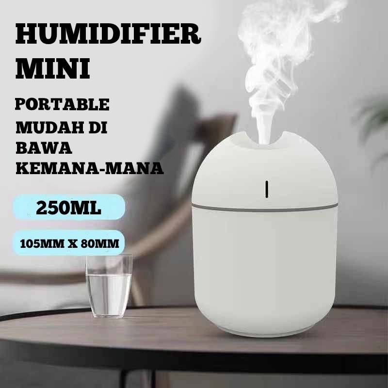 HF25 - Humidifier Diffuser Aroma Essential Oil Ultrasonic Mini 250ml