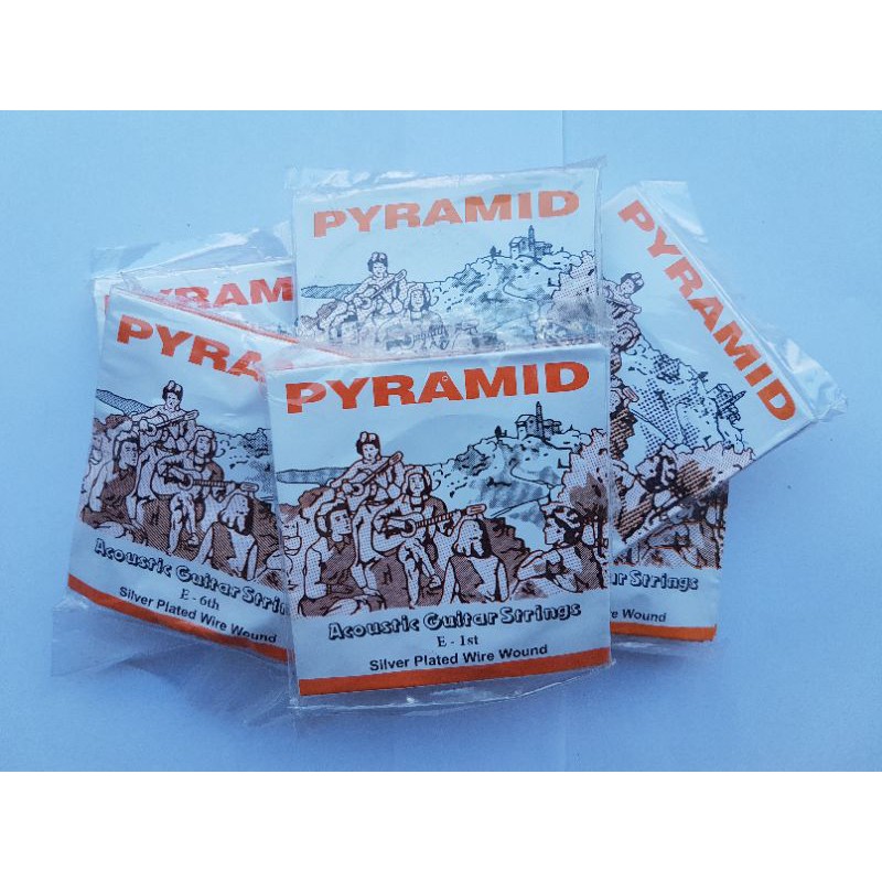 (minim beli 6 biji)Senar Gitar String Akustik Pyram(mid Original Premium  ( Eceranno1 - 6)