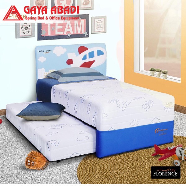 Kasur Sorong  / Springbed 2 in 1 Good Dream Kiddos Plane - Florence Springbed