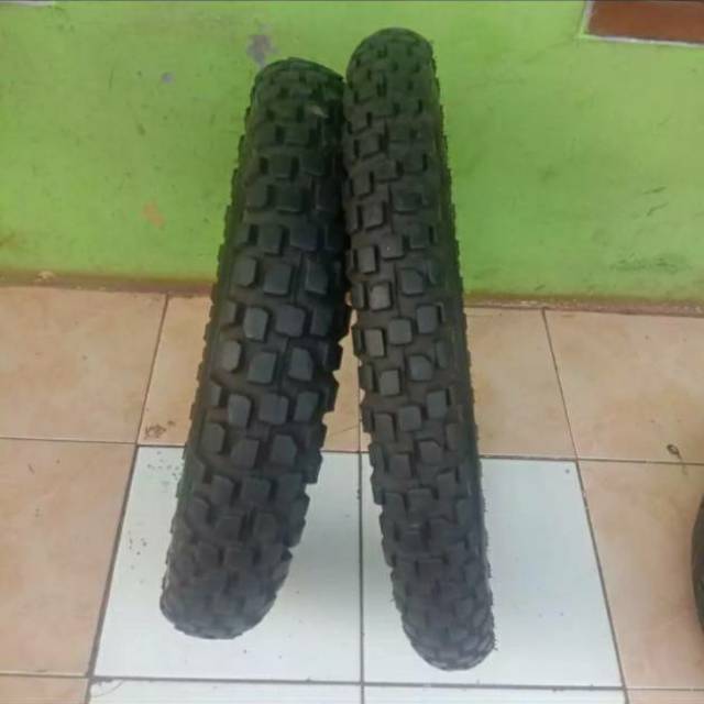 Roda ban motor Kawasaki KLX Supermoto sepasang Ring 18 & 21