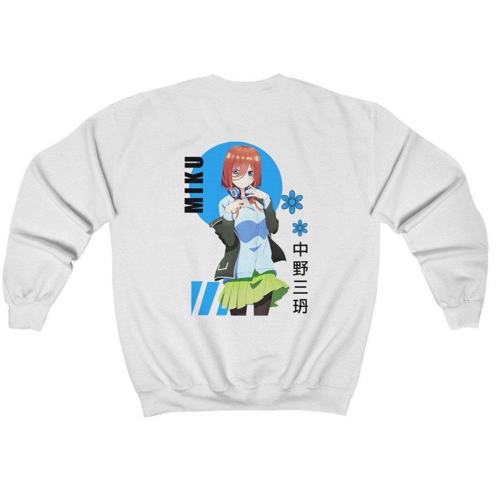 Crewneck Miku Nakano Kawaii Anime Go-toubun no Hanayome