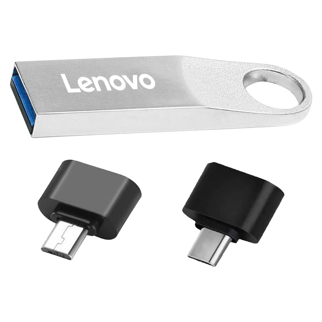 (Huluboy) Lenovo U Disk 512GB / 1TB / 2TB Mini USB Flash Drive Memory Stick Kecepatan Tinggi Anti Air Untuk Komputer