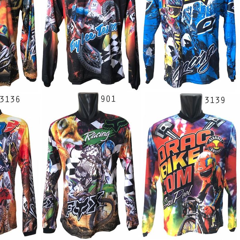 ➸ Baju Kaos Jersey Sepeda / Motor Trail / Gowes Timnas Indonesia 651 ♡