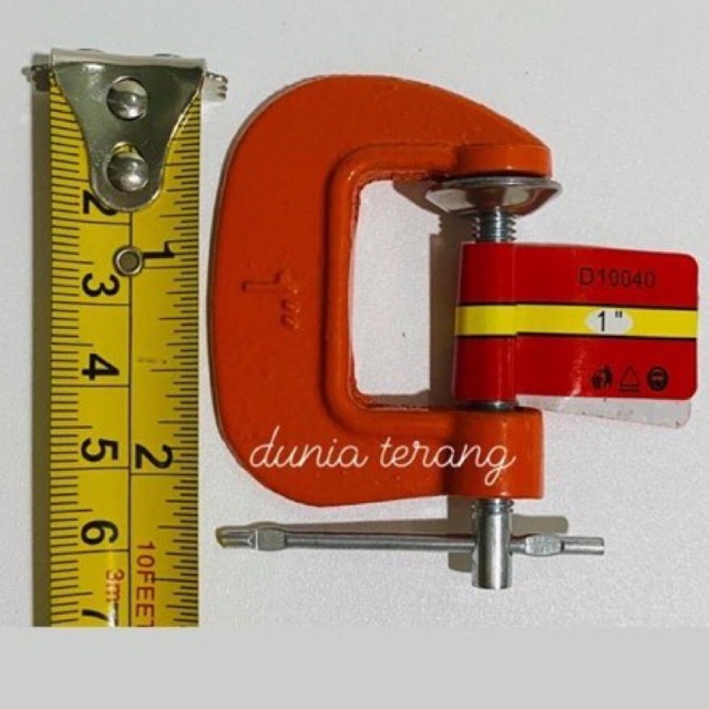 SET LENGKAP Catok C Uk 1'' 2'' 3'' 4'' BISON LightDuty - Mini C Clamp Catok G G Clamp