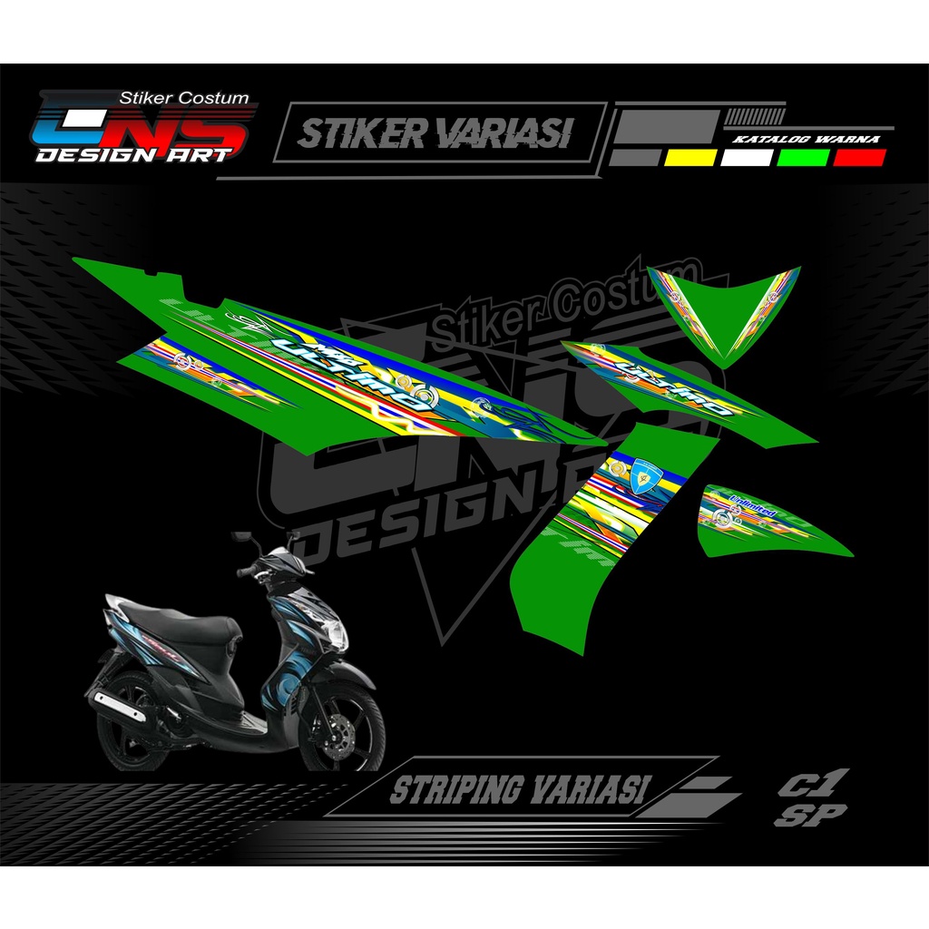 striping motor mio soul stiker variasi striping motor mio soul stiker motor stiker striping body mot