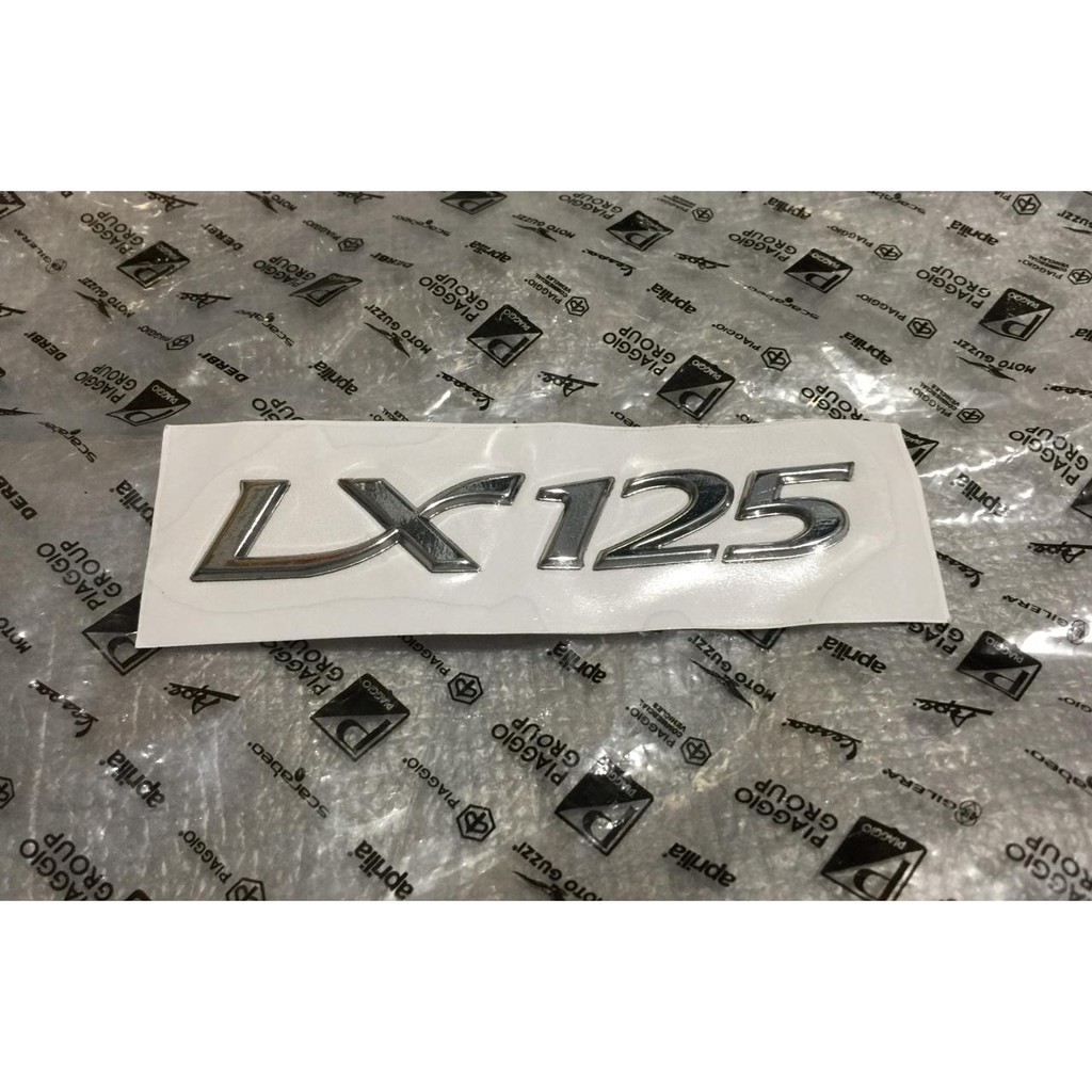 Emblem / Stiker Vespa " LX 125 "