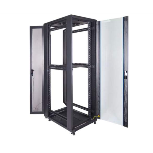 IR9042G - 42U Close Rack Depth 900mm Glass Door 19&quot; - INDORACK