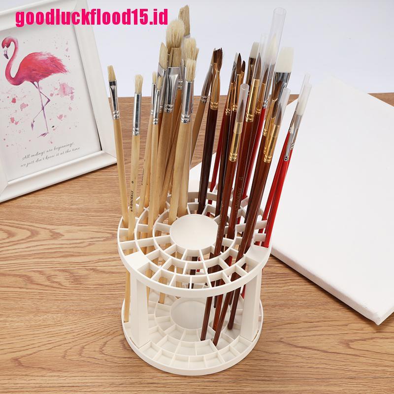 (LUCKID) Stand Holder Kuas Lukis Lipat 49 Lubang