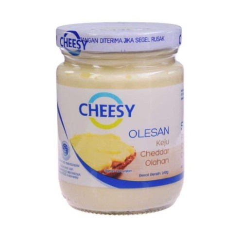 

CHEESY OLESAN KEJU CHEDDAR OLAHAN BOTOL KACA 240G