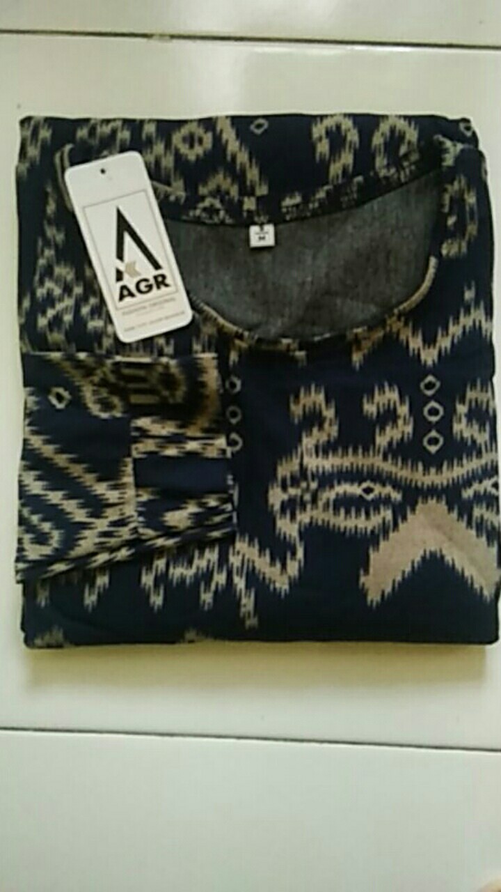 Cempaka Ori Wsk Baju Gamis Motif Batik Etnik Bahan Calvin Jeans Good Quality  Ld 100 Melar Sampai120