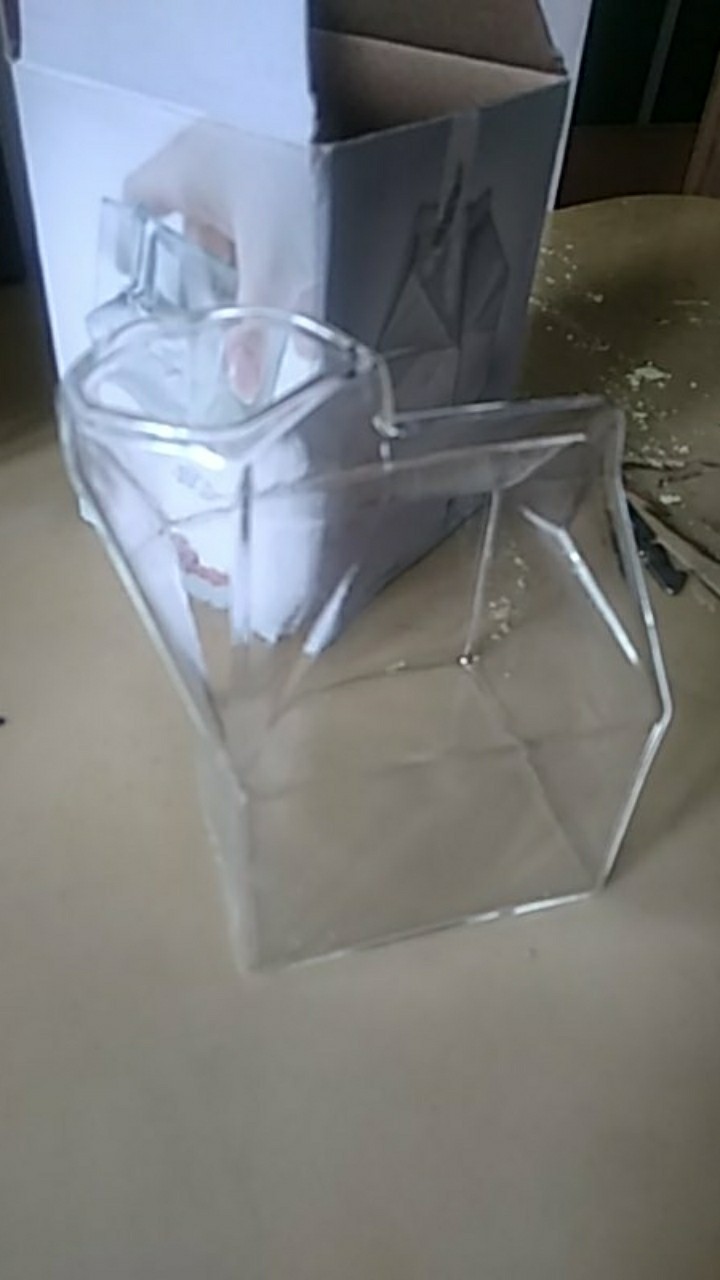 Acebon Gelas Kaca Susu Design Milk Box 300ml - Sg101