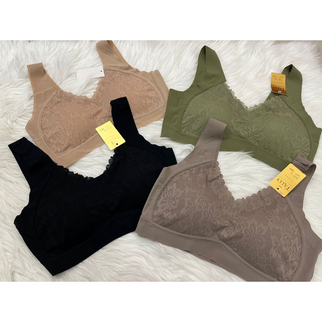 TALLY BRA BH KEMBEN BRALETTE / BRA 1859 251 TALLYI BUSA TIPIS I SIZE L-XL I BAHAN NYLON MIX RENDA - BH KEMBEN SEAMLESS BARU 1859TALLY Bra / Bralette Tanpa Kawat Busa Tipis Bahan Seamless CUP A - C Bra Kemben KB 251