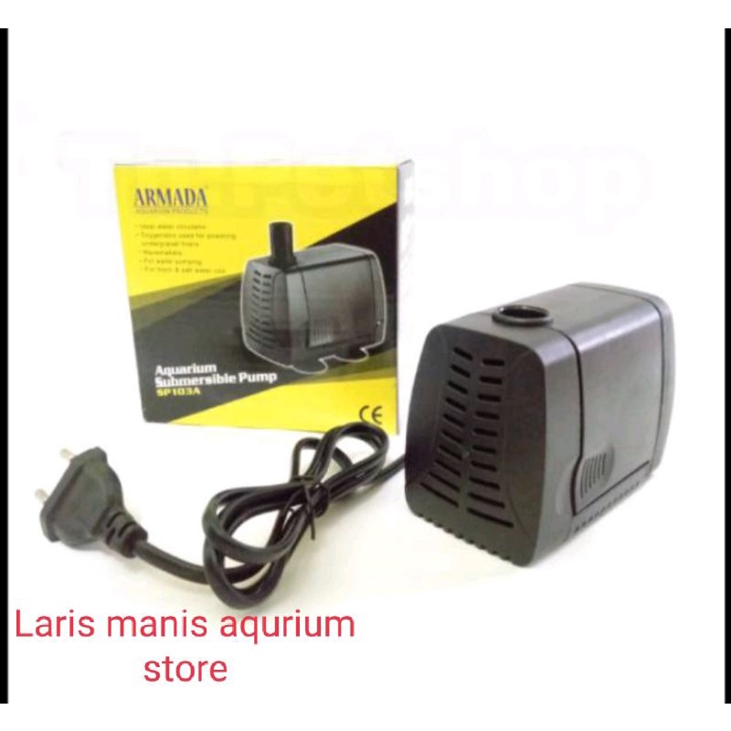ARMADA SP 103 POMPA CELUP KOLAM KOI AKUARIUM AQUWASCEP HEMAT LISTRIK HRGA MURAH ARMADA 103