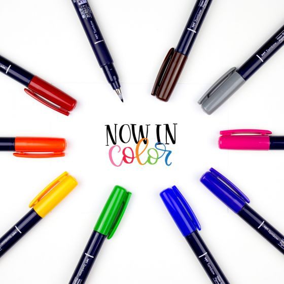 

Tombow Fudenosuke Brush pen Color Version Hard Tip