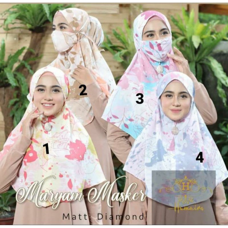 BERGO MARYAM MOTIF + FREE MASKER / BERGO MOTIF/ BERGO MARYAM