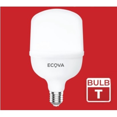 ECOVA Lampu LED Tabung 15W 15Watt 15 Watt Putih E27 Bulb T GARANSI