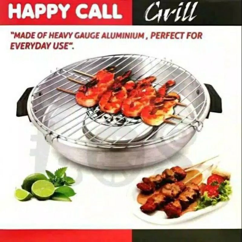 Panci Pemanggang Roaster Grill HappyCall 32Cm Anti Lengket Alat BBQ roasted happy call panggang