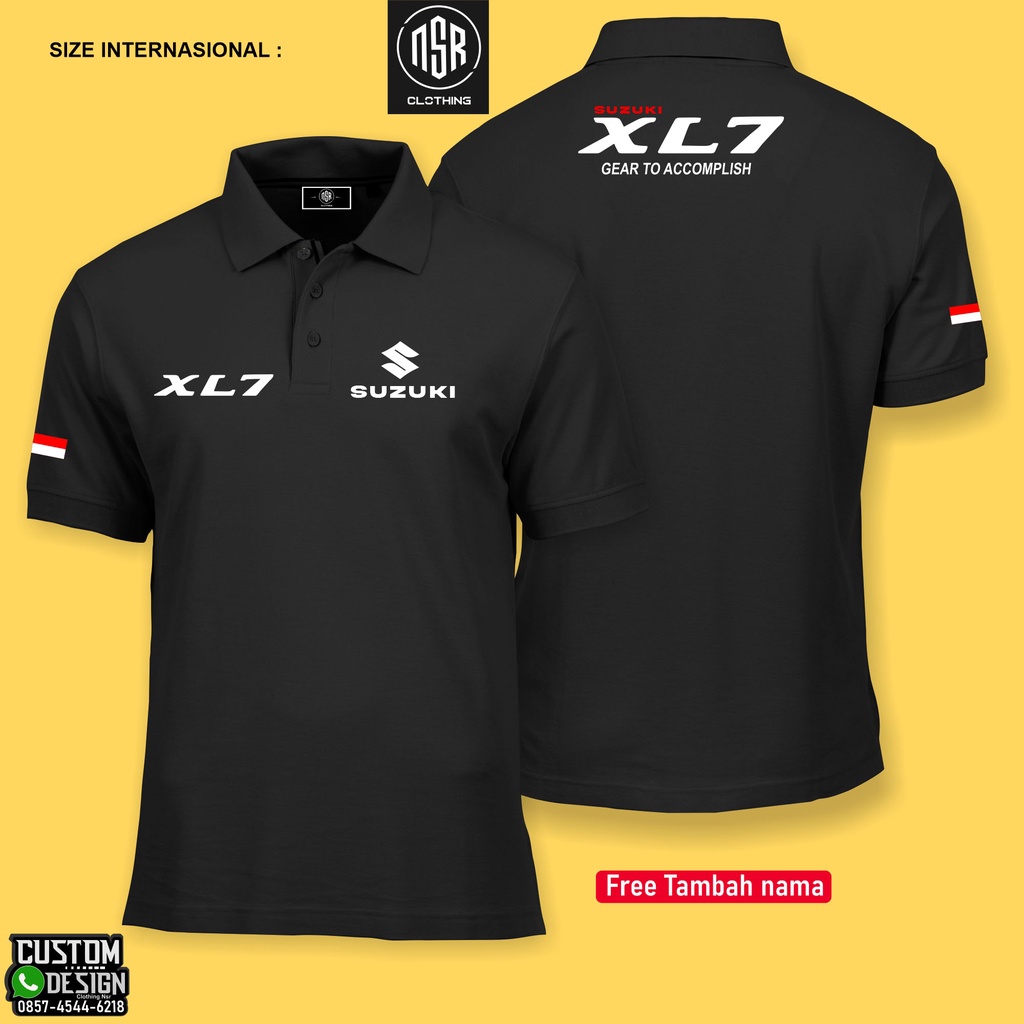 polo shirt suzuki xl 7 /baju suzuki xl 7 / baju polo