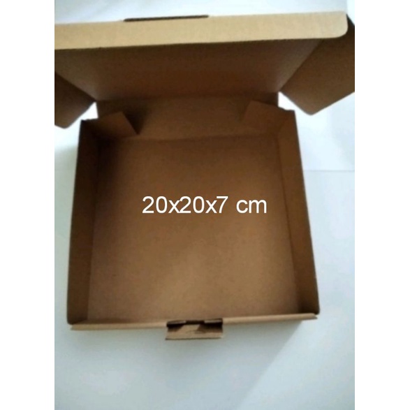 kardus e flute 20x20x7cm/box pizza/box hampers