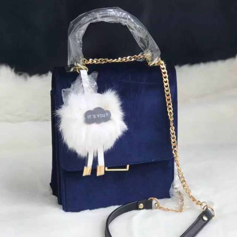Tas Wanita Zara Its You Selempang Tali Rantai Import Termurah