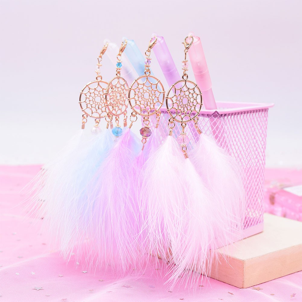 【SALE】Dreamcatcher Pendant Gel Pen Creative Signature Pen Student Stationery Gift School Office Supply