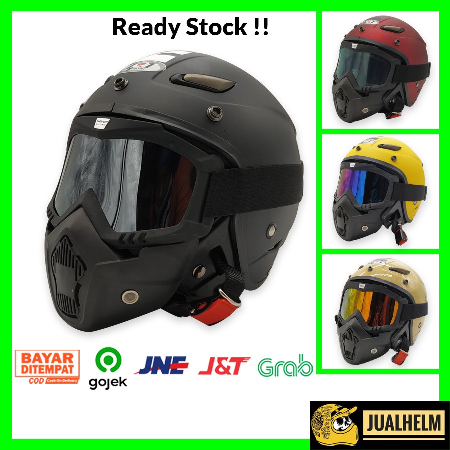 Helm JPN MOMO Include Goggle Mask ( Helm Classic )