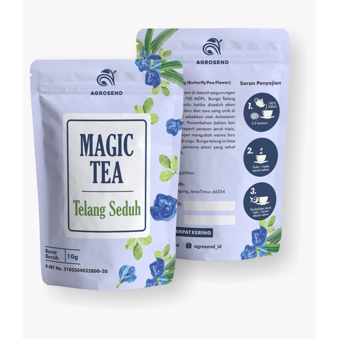 

AGROSEND-(10 gram) Bunga Telang Magic Tea grade A| telang kering | telang seduh | agrosend | sudah PIRT ✓