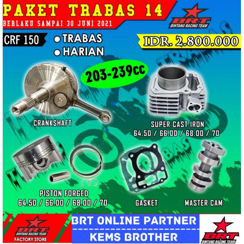 PAKET TRABAS 14 CRF 150