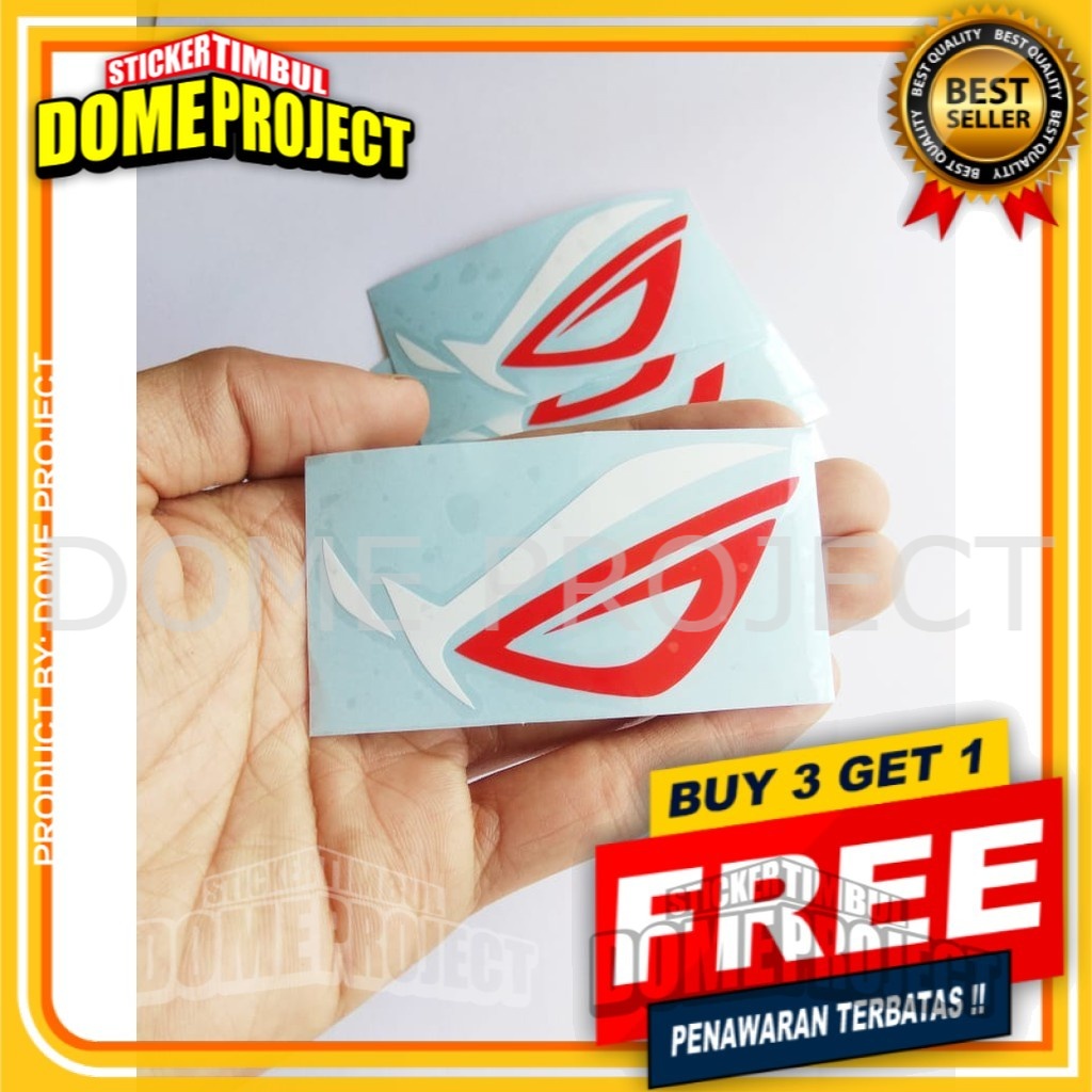 ROG STICKER CUTTING SATUAN STIKER MOBIL STIKER KACA MOBIL STICKER PC