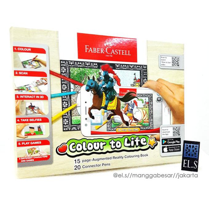 

Baru! Faber Castell Colour To Life Game Color Connector Pens Colouring Book Termurah