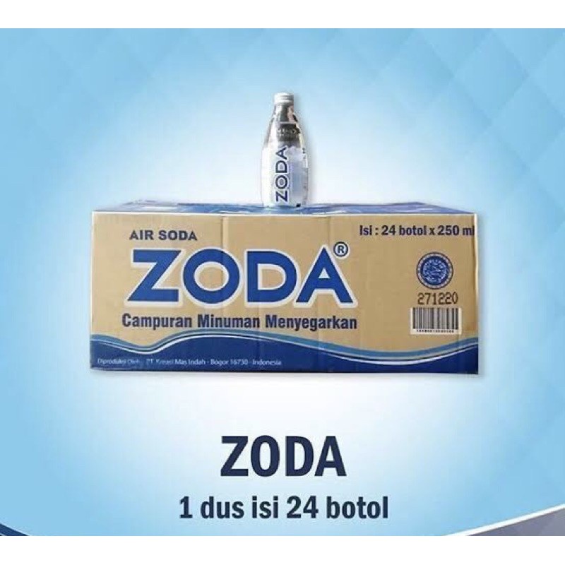 

minuman soda Zoda 250ml 1 Dus Isi 24 Botol