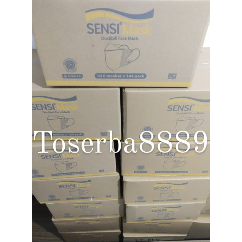 Termurah Masker Sensi Duckbill Sachet isi 6Pcs / Masker Sensi Kids ORIGINAL 100% (Bukan Repack)