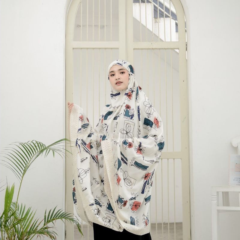 Mukena Jumbo Dewasa 2in1 DAISY Rayon Viscose Premium