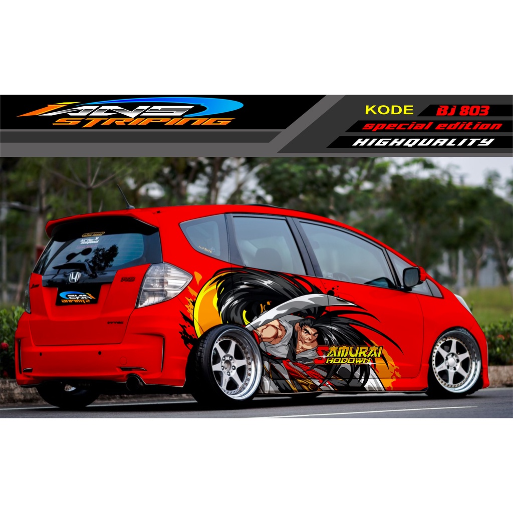 VARIASI STIKER MOBIL HONDA BRIO / JAZZ RS / MOBILIO / AGYA / YARIS / ATOS / STICKER MOBIL