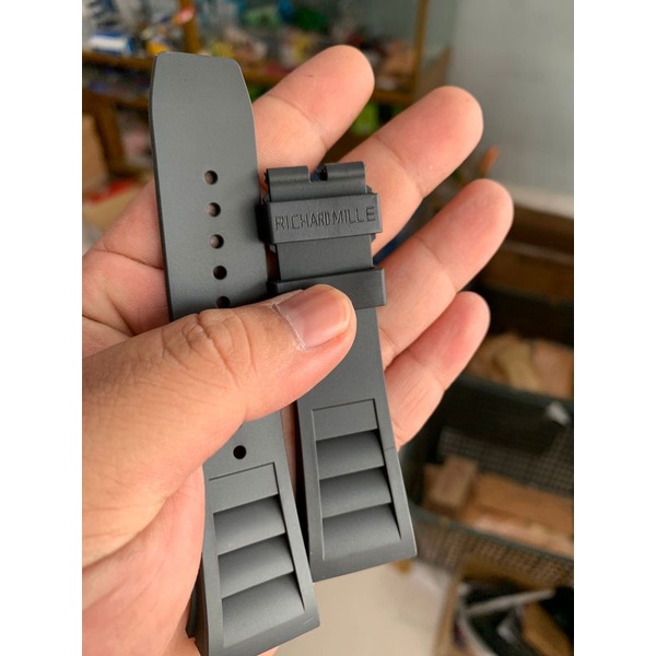 Strap Tali Jam Tangan RichardMILLE full hitam mutu bagus