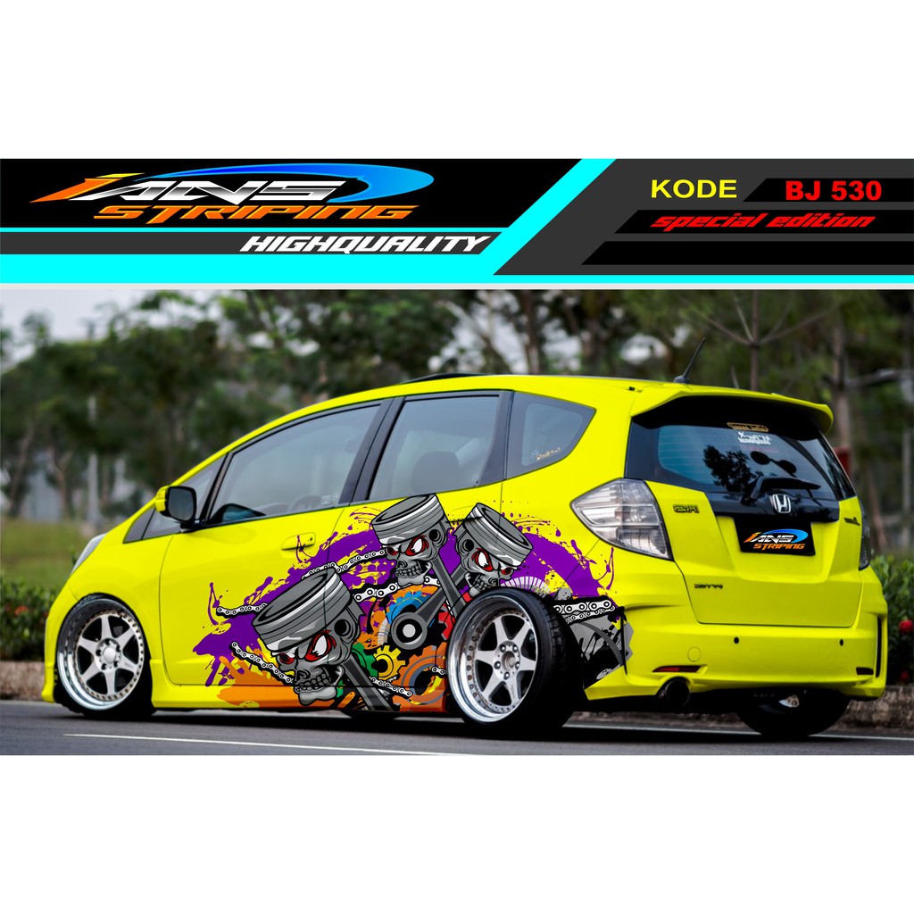 DECAL STICKER MOBIL JAZZ AGYA BRIO YARIS SWIFT / STIKER MOBIL / STICKER MOBIL PISTON / DECAL MOBIL