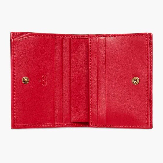 GG Marmont Quilted-leather Wallet - Red 100% Authentic