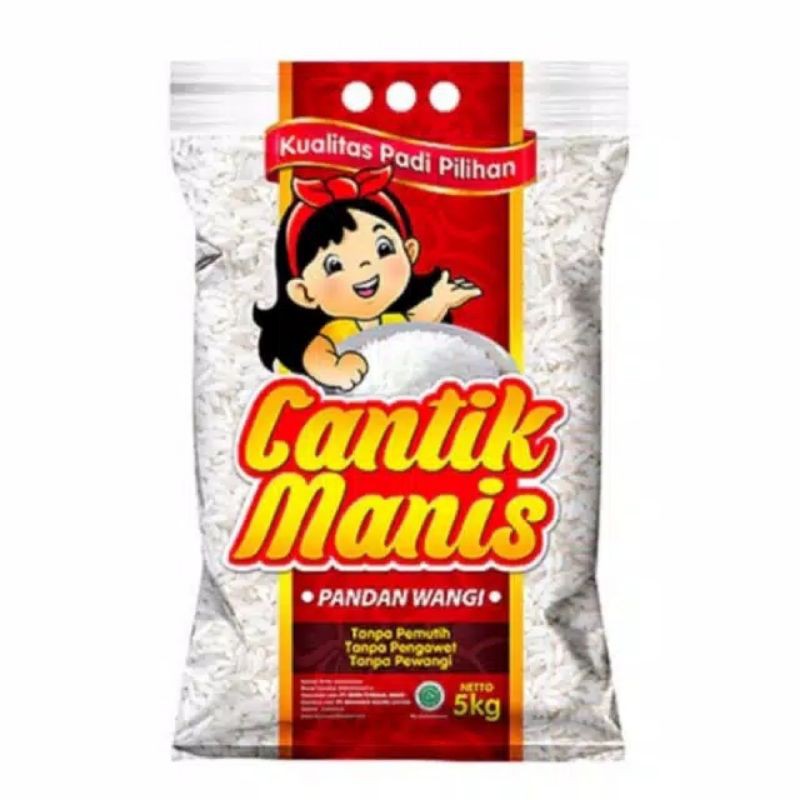 

Beras CANTIK MANIS Pandan Wangi Asli Cianjur 5KG