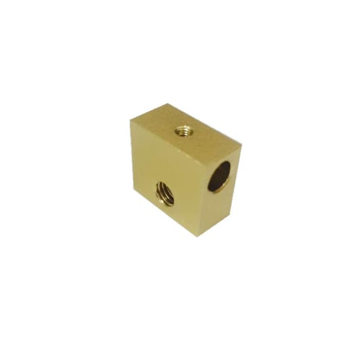 Reprap 3D Printer Golden Aluminium Block