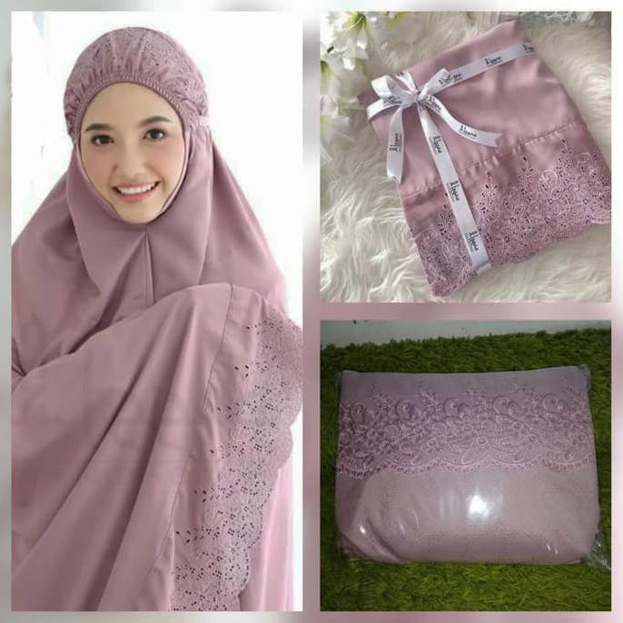 MUKENA JUMBO SITI KHADIJAH PASTELEENA - DUSTY PURPLE