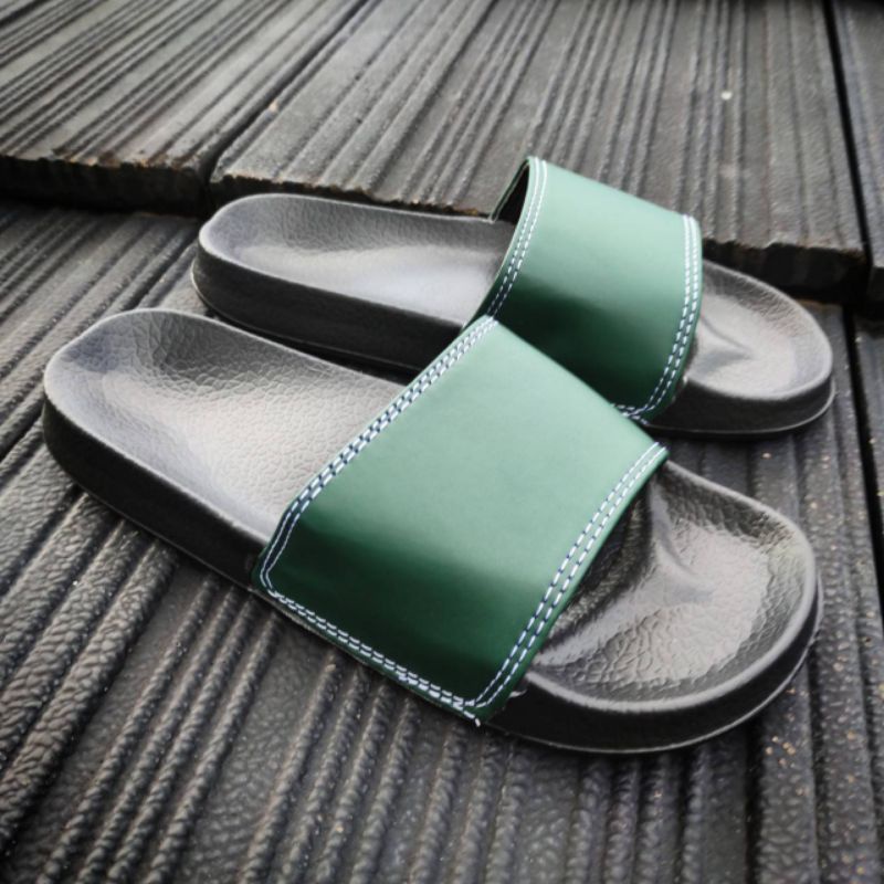 Sandal Slide Pria/Wanita Polos, Ukuran Unisex, sendal slipper