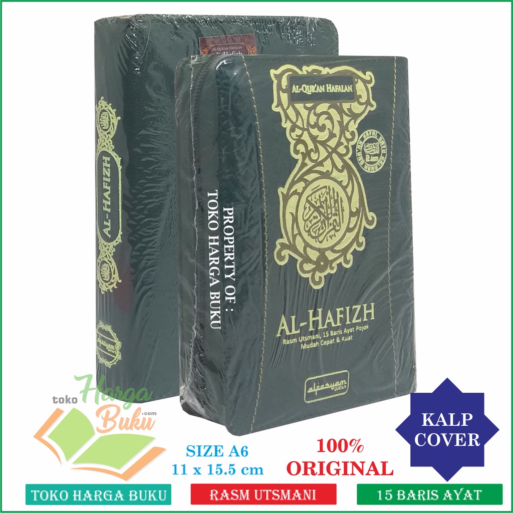 Al-Quran Al-Hafiz A6 Jaket Resleting RASM UTSMANI 15 Baris Ayat Pojok Penerbit Alfasyam Quran