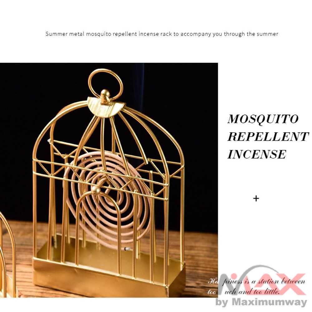 Holder Obat Nyamuk Bakar Model Nordic Antik Sangkar Obat Nyamuk Besi Anti Kebakaran Gota Tempat Obat Nyamuk Nordic Birdcage Mosquito Repellent Rack - tK01 Nordic Style Metal Mosquito Coil Holder Birdcage Incense Rack Home Decoration Mosquito Coil Holder